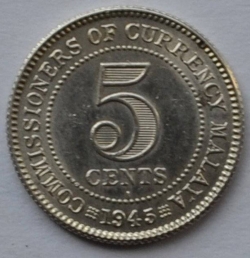 Image #1 of 5 Cents 1945 I
