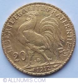 Image #1 of 20 Francs 1912