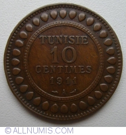 Image #1 of 10 Centimes 1911 (AH1329)