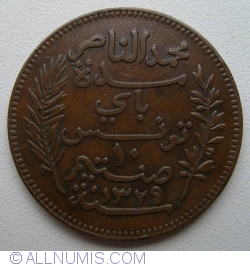 Image #2 of 10 Centimes 1911 (AH1329)