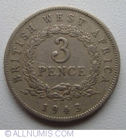 Image #1 of 3 Pence 1943 H