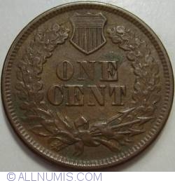 Indian Head Cent 1865 (fancy 5)