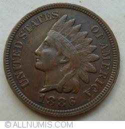 Image #2 of Indian Head Cent 1886