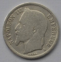 Image #2 of 1 Franc 1866 A