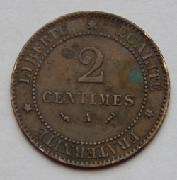 2 Centimes 1895 A