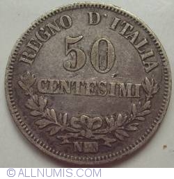 Image #1 of 50 Centesimi 1867 N