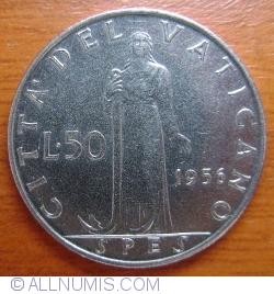 50 Lire 1956 (XVIII)
