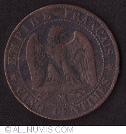 Image #1 of 5 Centimes 1855 MA (Anchor)