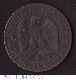 Image #1 of 5 Centimes 1856 K