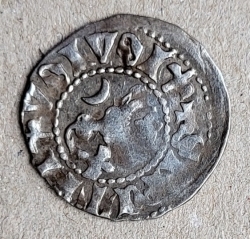 1 Gros (1375-1391) - cu 5 flori de crin în scut