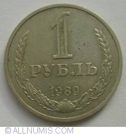 Image #1 of 1 Rouble 1989