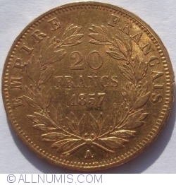 Image #1 of 20 Francs 1857 A