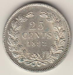 25 Cents 1892