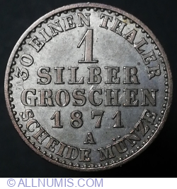 Image #1 of 1 Silber Groschen 1871 A
