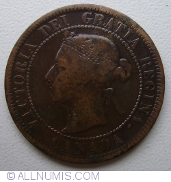 Image #2 of 1 Cent 1884
