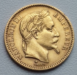 Image #2 of 20 Francs 1863 A