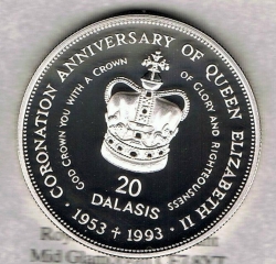 20 Dalasis 1993