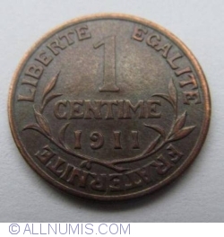 Image #1 of 1 Centime 1911