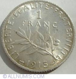 Image #1 of 1 Franc 1915