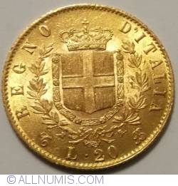 Image #1 of 20 Lire 1863 T