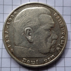 Image #2 of 5 Reichsmark 1936 F