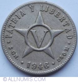 Image #2 of 5 Centavos 1946