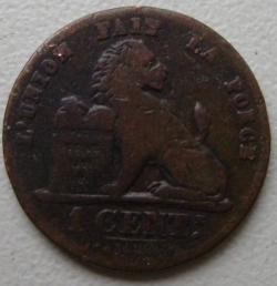 Image #2 of 1 Centime 1875