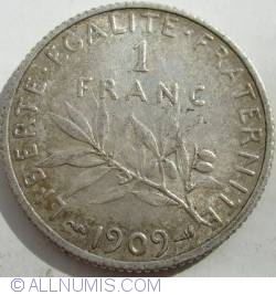 Image #1 of 1 Franc 1909