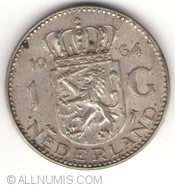Image #1 of 1 Gulden 1964