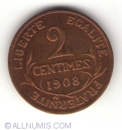 Image #1 of 2 Centimes 1908