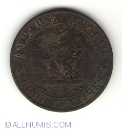Image #1 of 5 Centimes 1862 BB