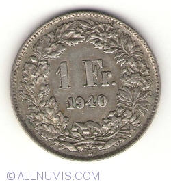 Image #1 of 1 Franc 1940