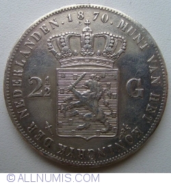 Image #1 of 2-1/2 Gulden 1870