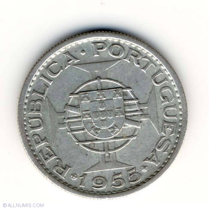 10 Escudos 1955, Portuguese Colony (1955-1975) - Angola - Coin - 35395