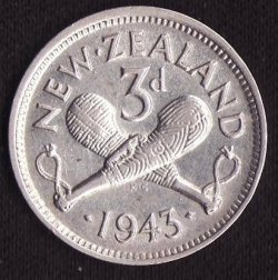 Image #1 of 3 Pence 1943