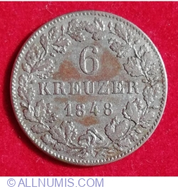Image #1 of 6 Kreuzer 1848