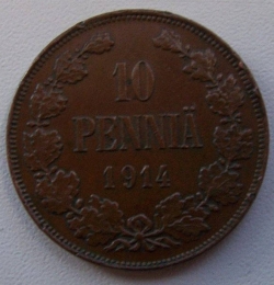 10 Pennia 1914
