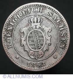 Image #2 of 1 Neu Groschen (10 Pfennig) 1863 B