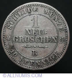 Image #1 of 1 Neu Groschen (10 Pfennig) 1863 B