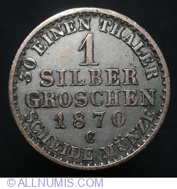Image #1 of 1 Silber Groschen 1870 C