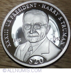 Image #2 of 20 Dollars 2000 - Presedintele SUA Harry S. Truman