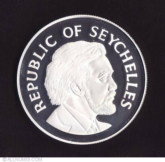 Seychelles 1977 Silver Jubilee 25 Rupees Silver Coin UNC