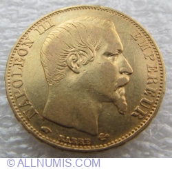 Image #2 of 20 Francs 1856 A