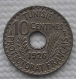 Image #2 of 10 Centimes 1926 (AH1345)