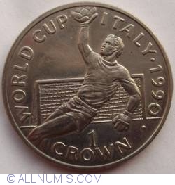1 Crown 1990 World Cup Italy - Footbal