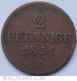 Image #1 of 2 Pfenninge 1851 F
