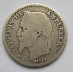 Image #2 of 50 Centimes 1867 A