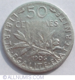 Image #1 of 50 Centimes 1906