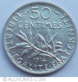Image #1 of 50 Centimes 1914