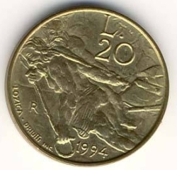 Image #1 of 20 Lire 1994 R